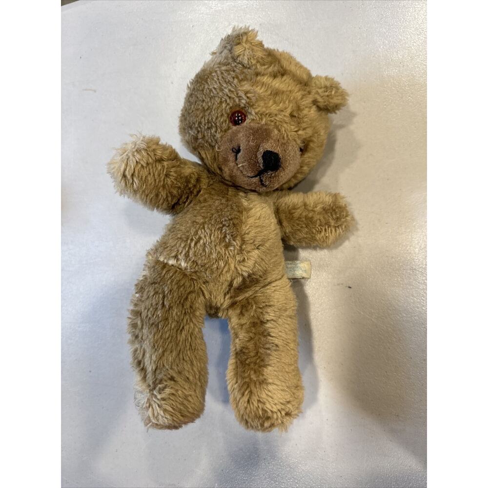 Vintage Knickerbocker Brown Teddy Bear Rare Collectible Plush Toy 12”
